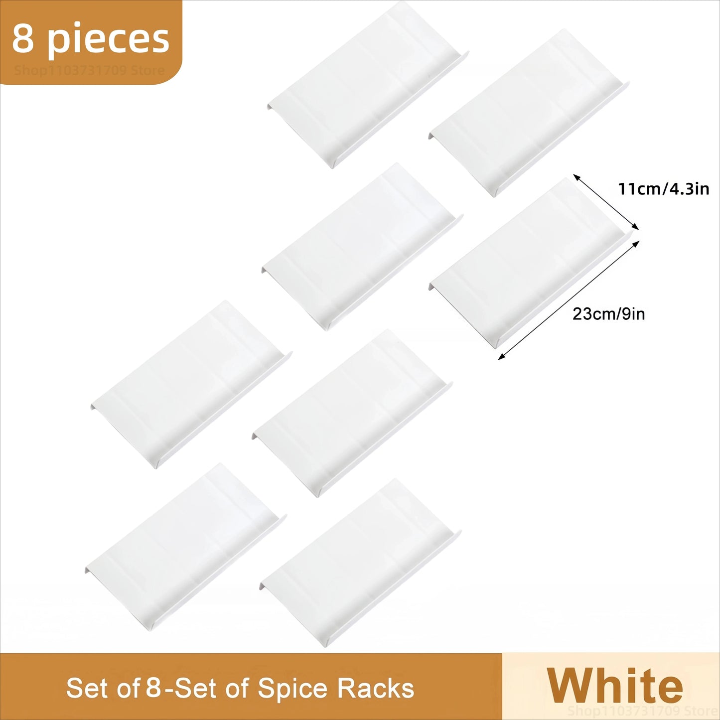 4-Tier Adjustable Spice Drawer Organizer
