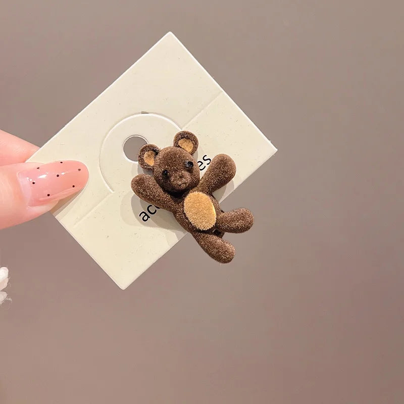 Cute Bear & Rabbit Hair Clips Set