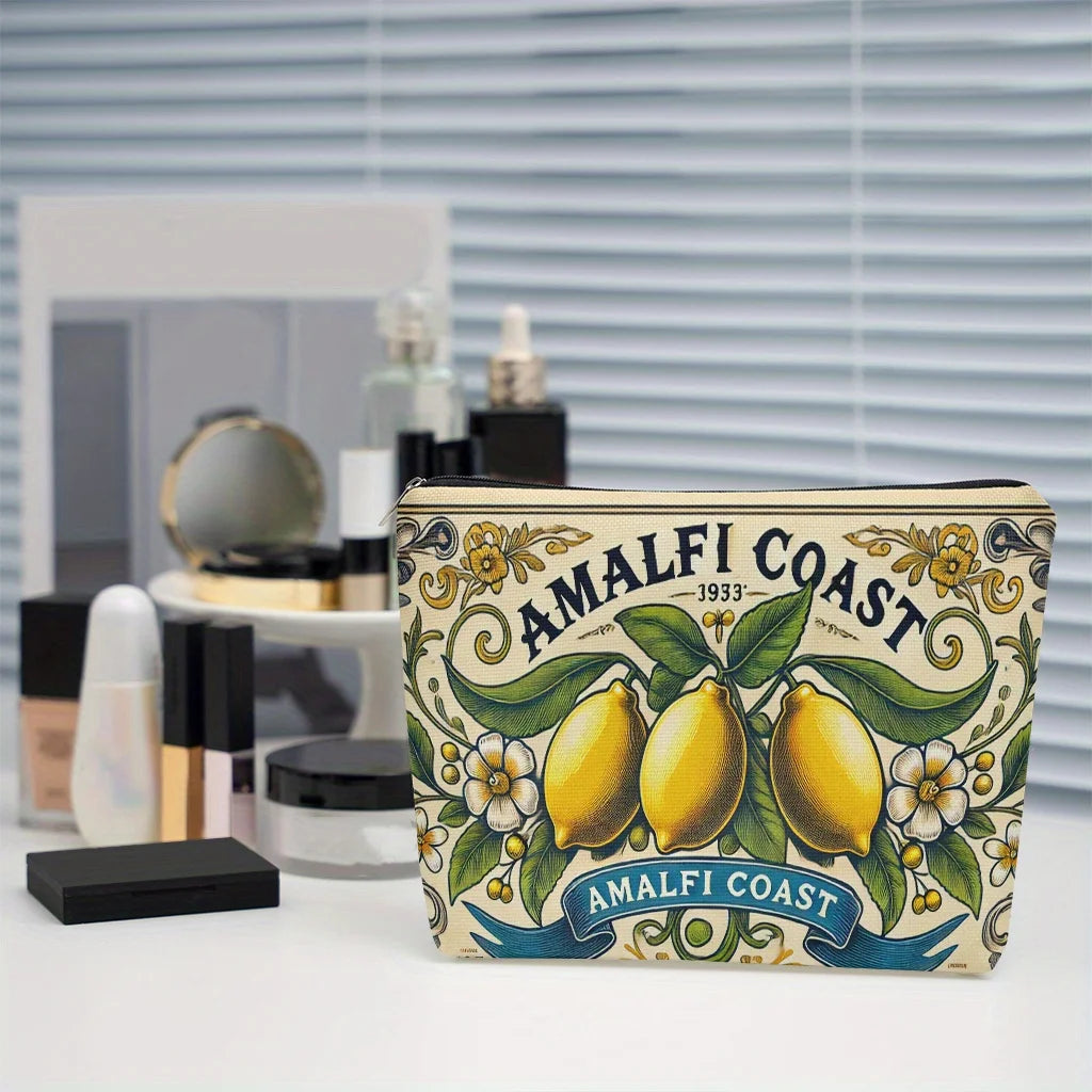 Amalfi Coast Lemon Makeup Bag