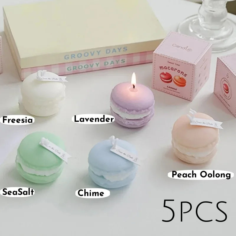 Macaron Scented Soy Candle – Decorative Home Fragrance