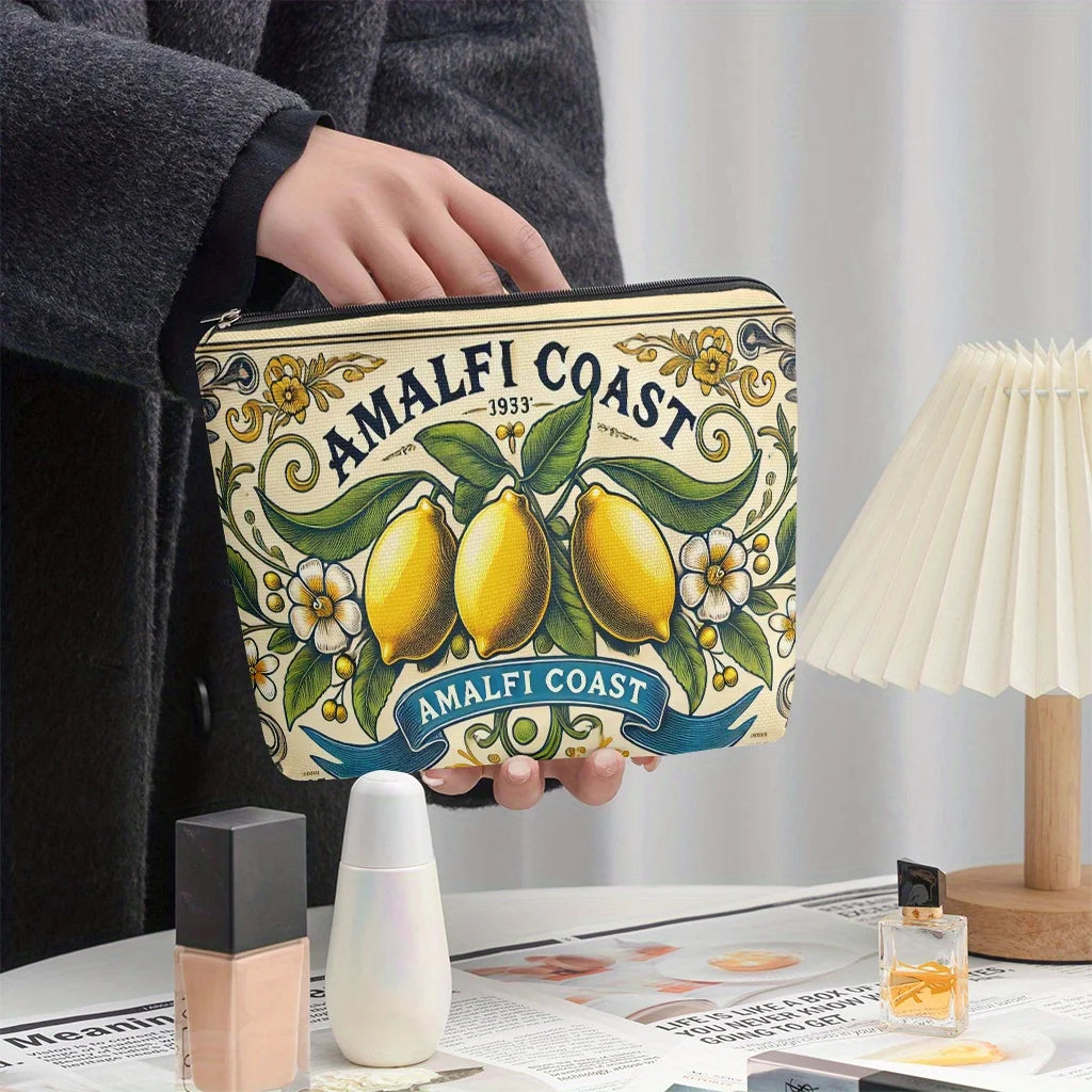Amalfi Coast Lemon Makeup Bag