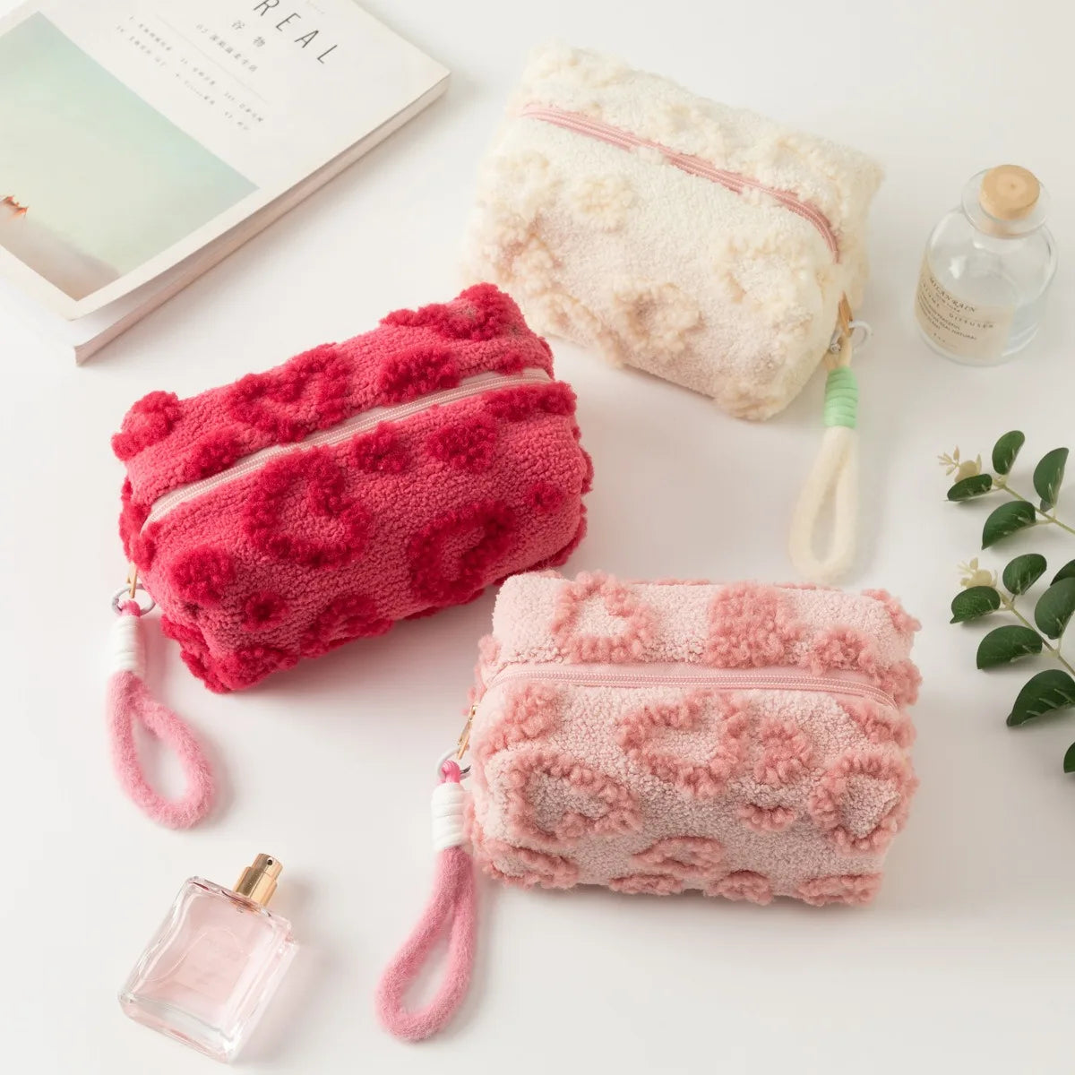 Plush Cosmetic Makeup Bag