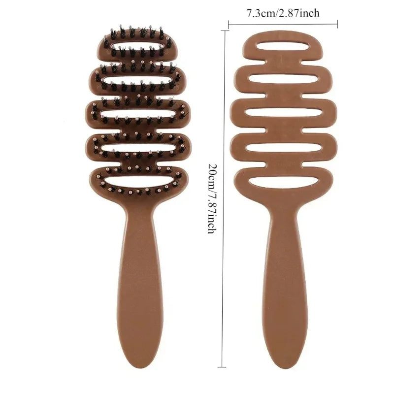Boar Bristle Scalp Massage Hair Brush
