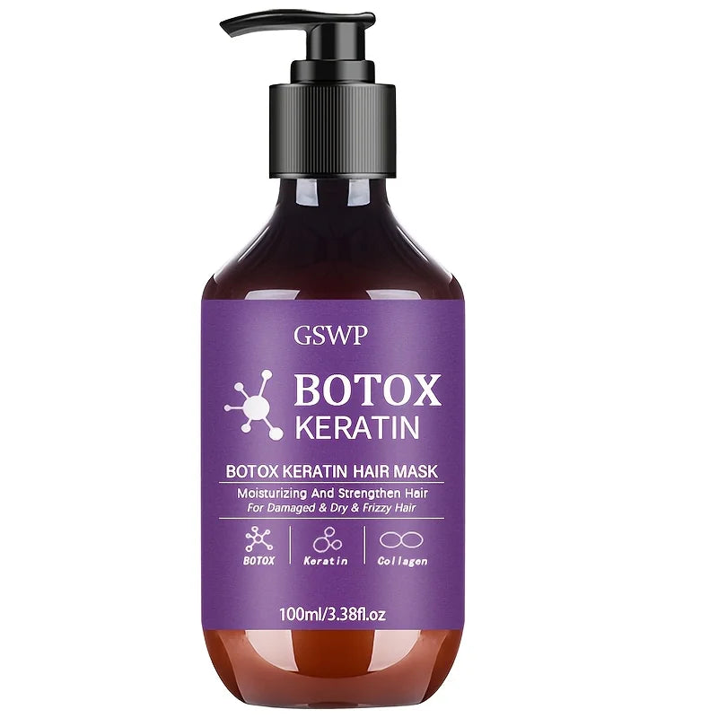 Keratin Hair Repair Mask | Deep Moisture & Frizz Control Treatment