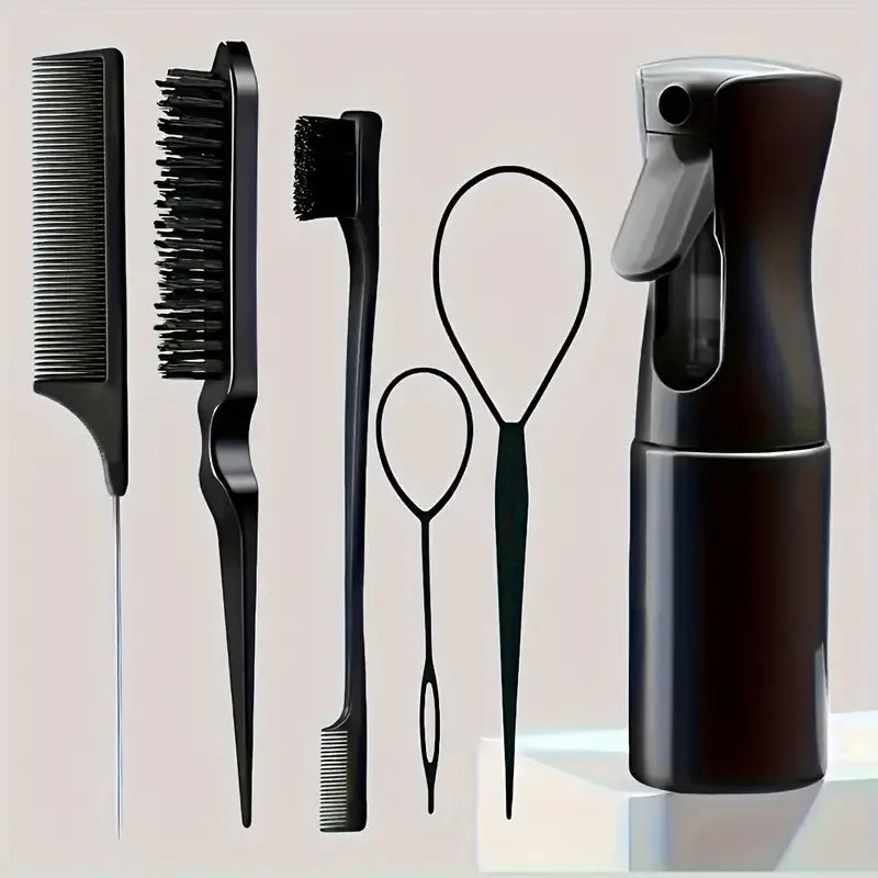 6pcs/Set Brush & Spray Bottle