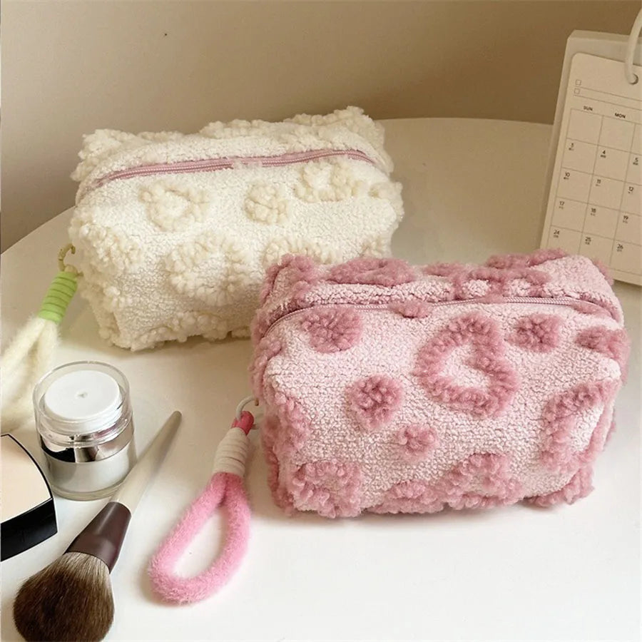 Plush Cosmetic Makeup Bag