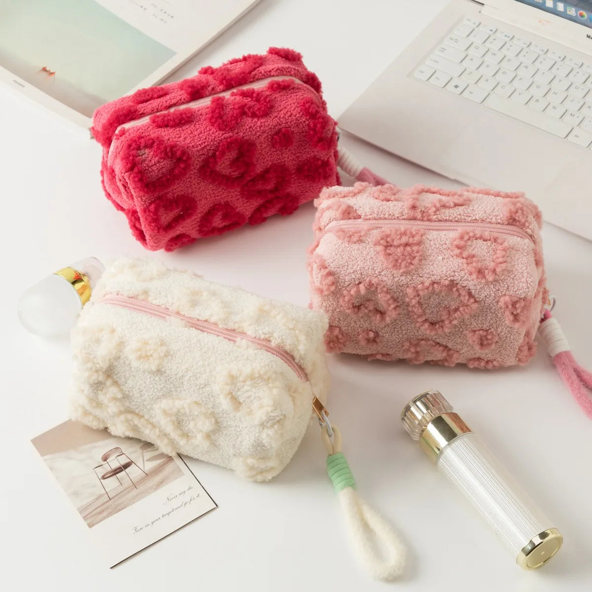 Plush Cosmetic Makeup Bag
