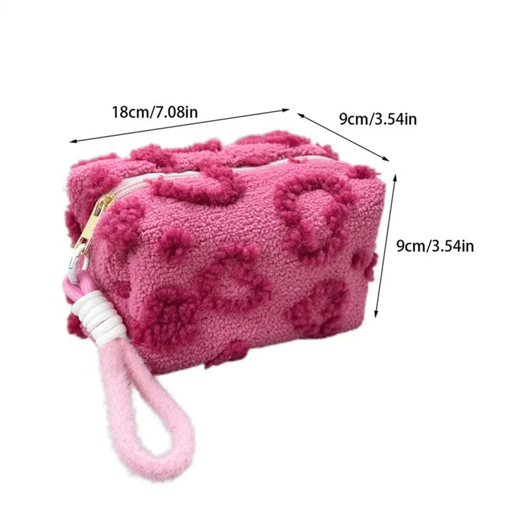 Plush Cosmetic Makeup Bag