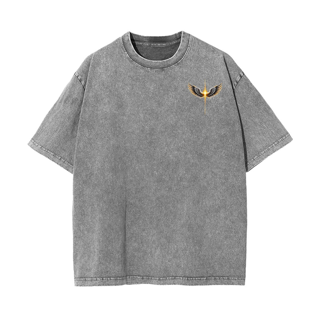 The Way, The Truth Winged Cross 100% Cotton T-Shirt