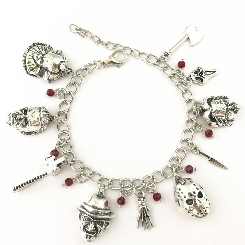 Halloween Horror Movie Charm Bracelets Collection