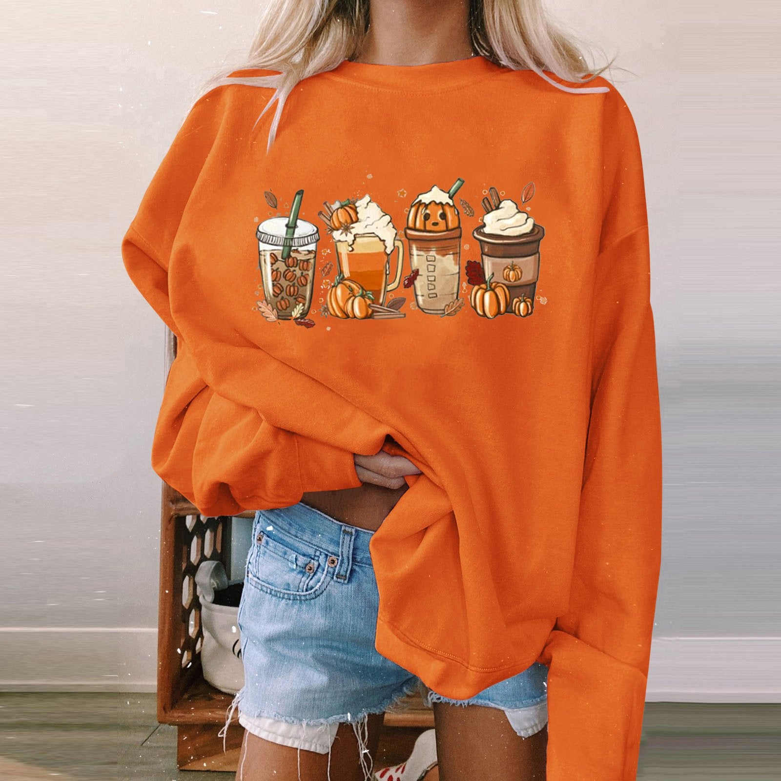 Halloween Women's Long Sleeve Padded Sweatshirt