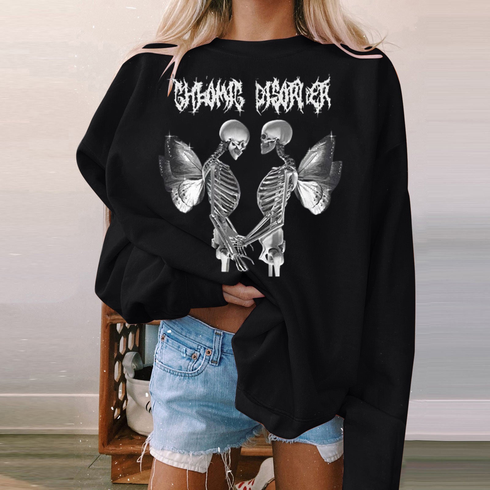 Halloween Women's Long Sleeve Padded Sweatshirt