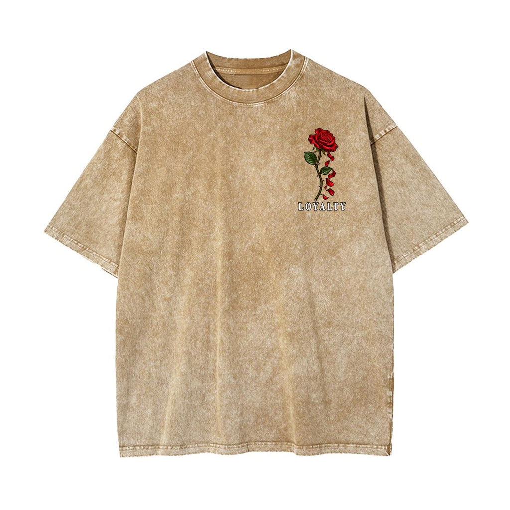 Loyalty Rose Vintage Washed Graphic T-Shirt