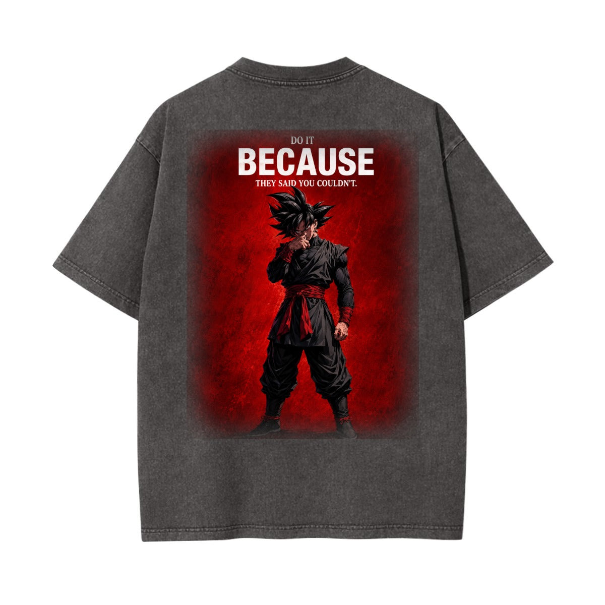 Because They Said You Couldn’t Anime Warrior Vintage Wash Graphic T-Shirt