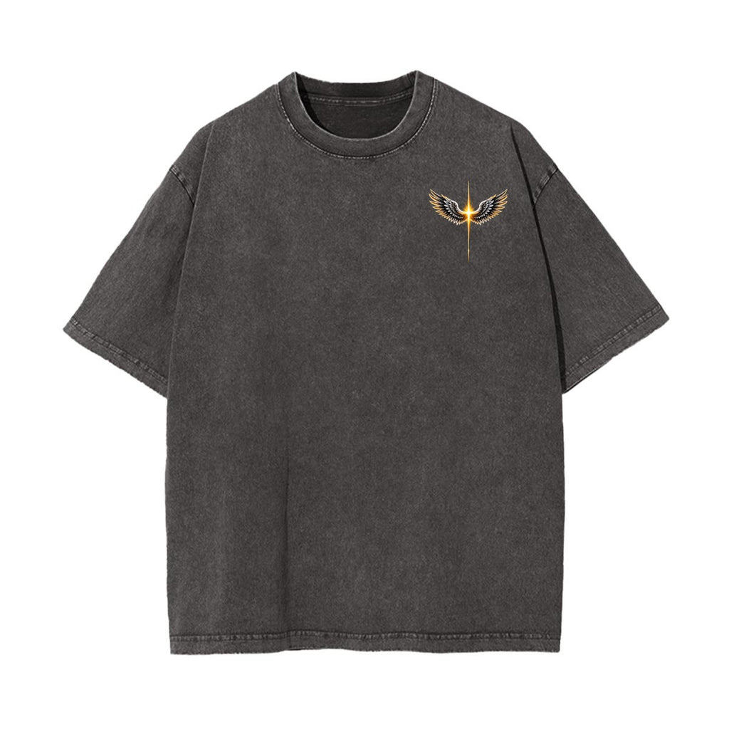 The Way, The Truth Winged Cross 100% Cotton T-Shirt
