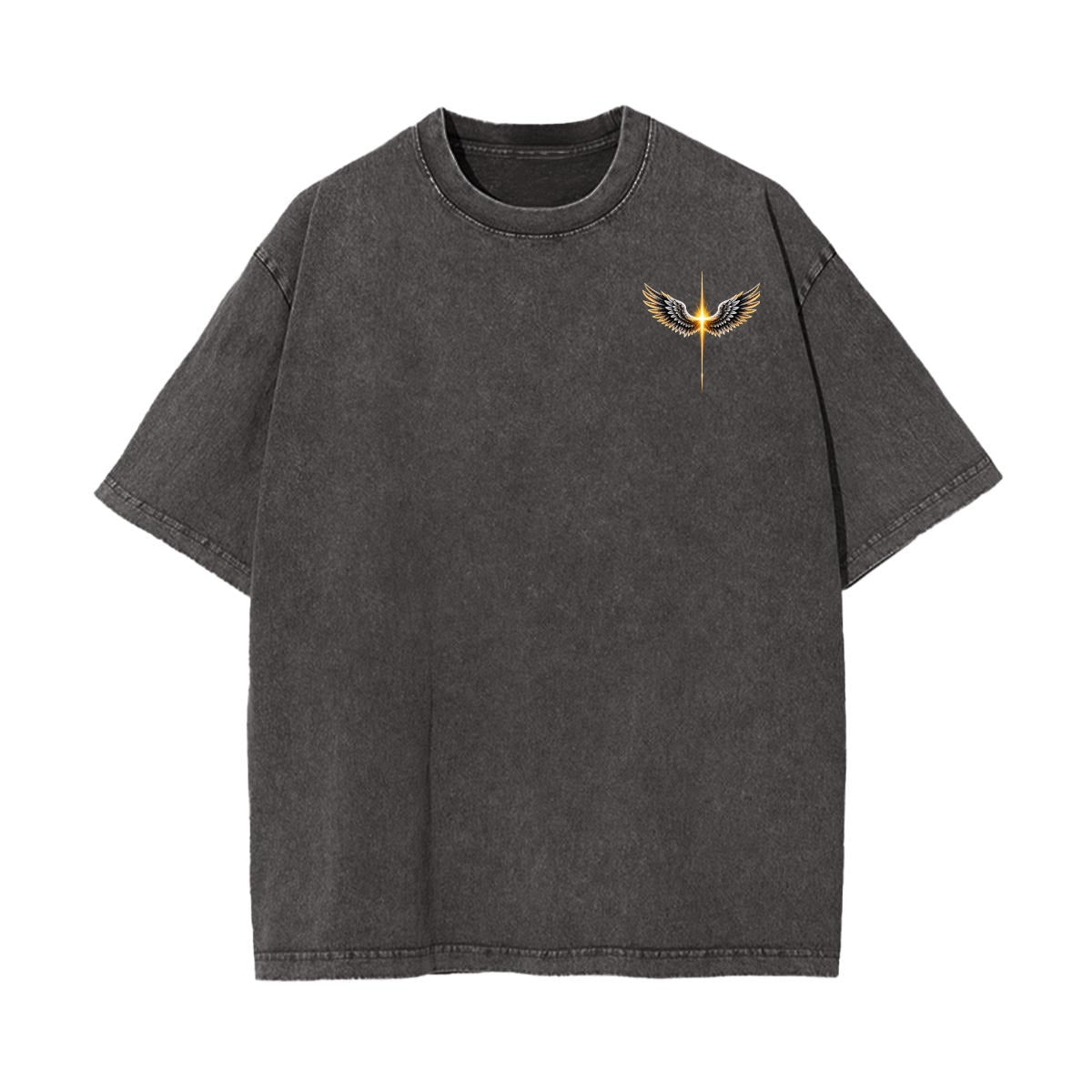 The Way, The Truth Winged Cross 100% Cotton T-Shirt