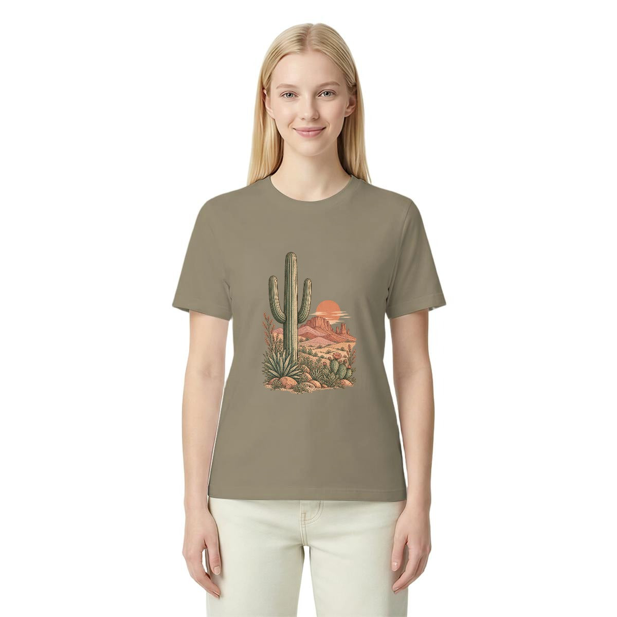 Women’s Southwestern Desert Cactus Graphic T-Shirt