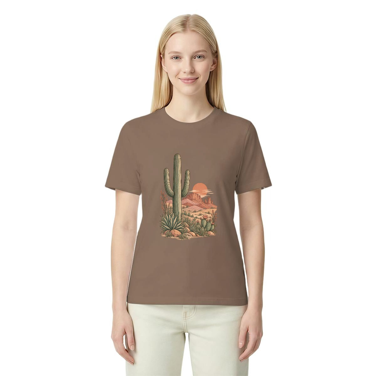 Women’s Southwestern Desert Cactus Graphic T-Shirt